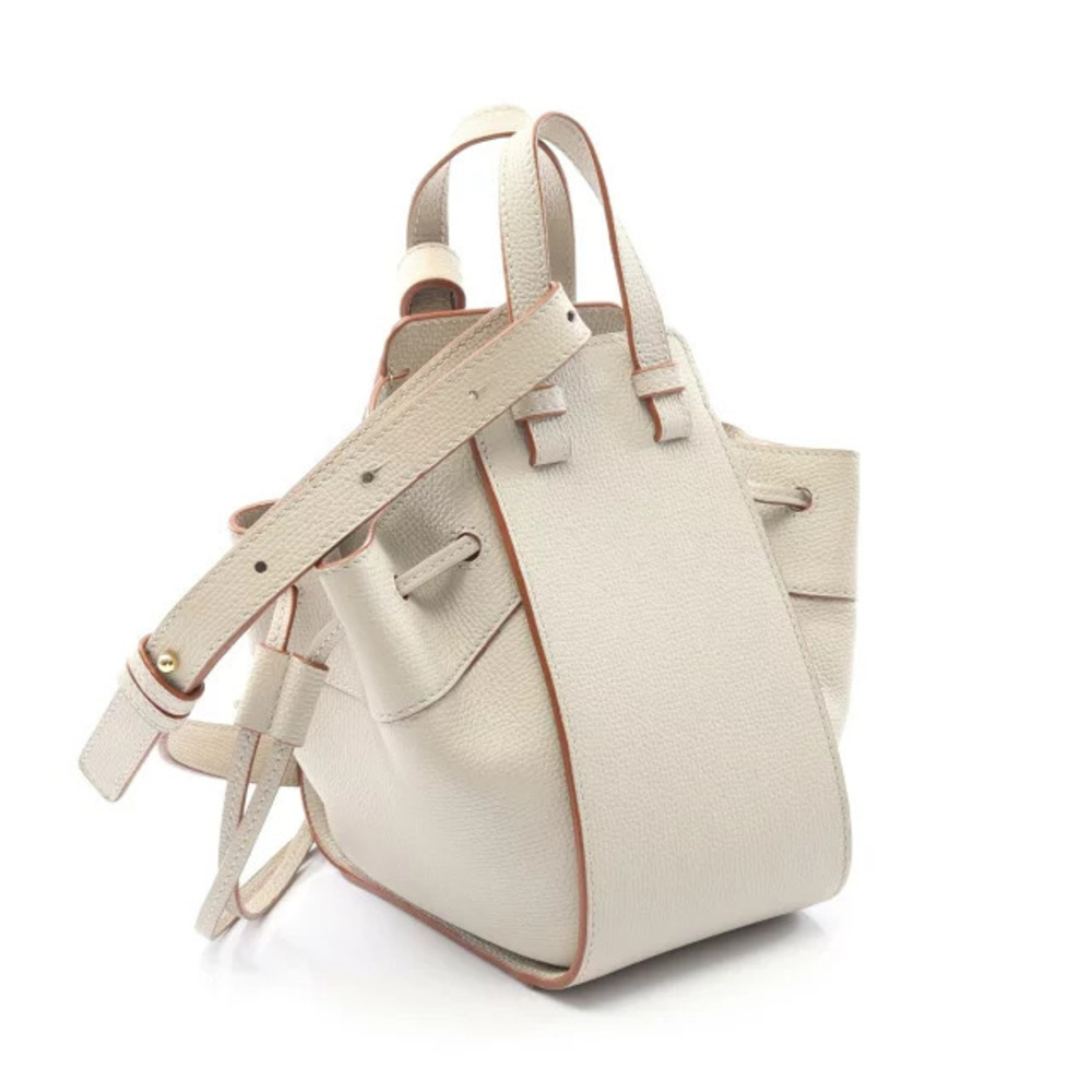 Loewe Beige Hammock Leather Cowhide Handbag Drawstring Calfskin Bag